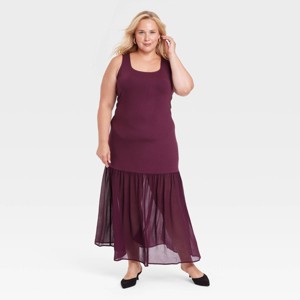 Women's Drop Tier Maxi Dress - A New Day™ - 1 of 3