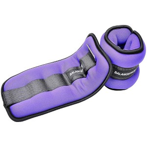 BalanceFrom Fitness Fully Adjustable Ankle, Wrist, Arm or Leg Weights, 5-lb Pair - 1 of 4