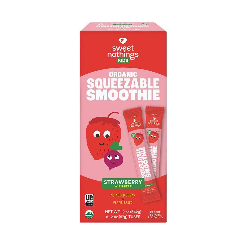 Sweet Nothings Strawberry Beet Kids&#39; Frozen Squeezable Smoothies - 6ct/12 fl oz, 1 of 9