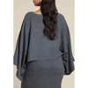 ELOQUII Draped Cropped Sweater - 3 of 4