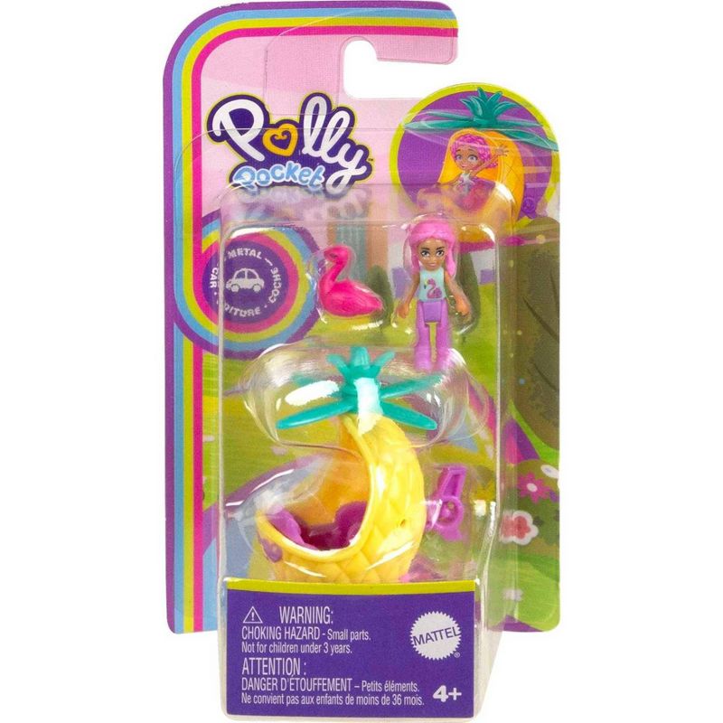 Polly Pocket Pollyville Micro Doll with Hedgehog-Themed Car and Mini Hedgehog, 4 of 5
