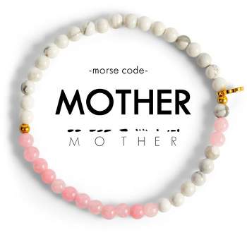 ETHIC GOODS Women's 4mm Morse Code Bracelet [MOTHER]