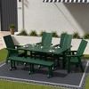 WestinTrends 6 Piece Outdoor Patio Dining Table and Armchair Dining Bench Set - 2 of 2