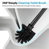 2 in 1 toilet plunger and brush set, extended handle plunger, toilet brush plunger set, bathroom cleaning tools, toilet brush plunger combination - 3 of 4