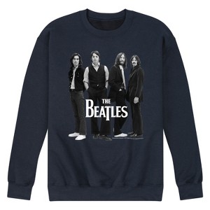 Men's - The Beatles - Group Photo-Men's Crew Fleece Sweatshirt Graphic Fleece Sweatshirt - 1 of 4