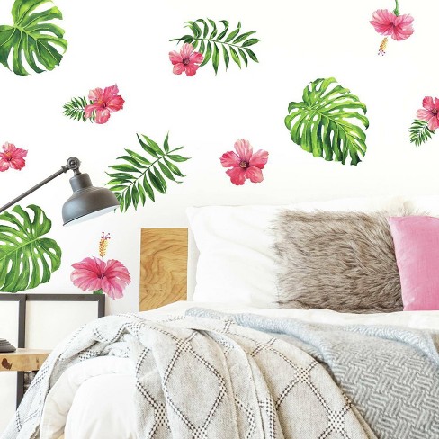 Floral Peel And Stick Giant Wall Decal - Roommates : Target