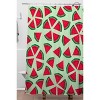 Kelli Murray Bloom Shower Curtain Green/Red - Deny Designs: Polyester Microfiber, Machine Washable, Buttonhole Top - image 2 of 3