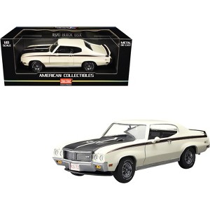 1970 Buick GSX Apollo White with Black Stripes "American Collectibles" Series 1/18 Diecast Model Car by Sun Star - 1 of 4