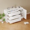 47" Sideboard Buffet Cabinet, Entryway Coffee Bar Cabinet with 4 Drawers, Modern Media Console Table, Kitchen Pantry Cabinet for Living Room Kitchen - 2 of 4