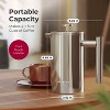 Mueller French Press Coffee Maker 20oz, Stainless Steel Double Insulated Coffee Pot, Silver - 3 of 4