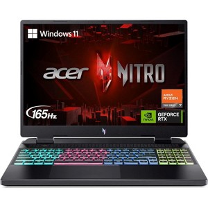 Acer Nitro 16 Gaming Laptop AMD Ryzen 5 7640HS 4.30 GHz 16 GB RAM 512 GB SSD - AN16-41-R3ZV - Manufacturer Refurbished - 1 of 4