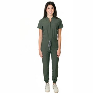Medgear Women's Scrub Jumpsuit with 8 Pockets - 1 of 4