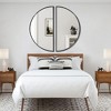 Beautyolove Half Circle Aluminum Alloy Framed Decorative Wall Mirror (2-Pieces) - 3 of 4