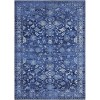 Machine Washable Rugs Vintage Floral Low Pile Non-Slip Carpet Soft Bedroom Living Room Office Dining Room Rug - 3 of 4
