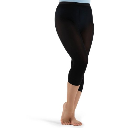 Capezio Black Women's Hold & Stretch Footless Tight, Large : Target