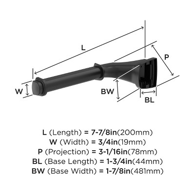 Matte Black Single Post Toilet Paper Holder in Sleek Metal