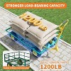 COZONY Multiple sizes Heavy Duty Steel Garden Cart, 500/900/1200/1400 lbs Capacity, 3-in-1 Utility Wagon with Removable Mesh Sides, Rotating Handle - 3 of 4