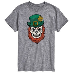Men's - Instant Message - Leprechaun Skull Short Sleeve Graphic T-Shirt - 1 of 4