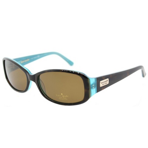 Kate Spade Paxton/n Jeyp Womens Rectangle Polarized Sunglasses Tortoise  Aqua 53mm : Target