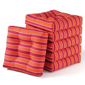 Tangkula Set of 6 21" x 21" Chair Seat Cushion Pads Patio - 1 of 4