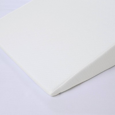 Ergonomic White Memory Foam 24'' Wedge Pillow with Soft Cover