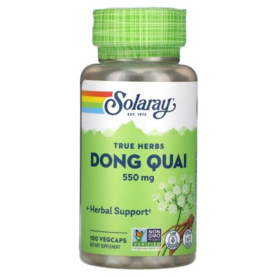 Solaray True Herbs, Dong Quai, 550 mg, 100 VegCaps