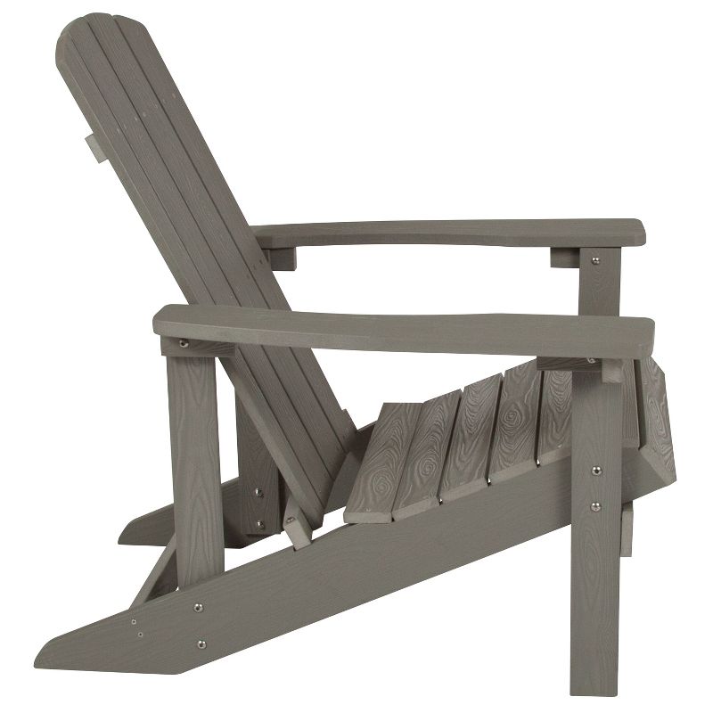 Flash Furniture Charlestown Commercial All-Weather Poly Resin Wood Adirondack Chair, 6 of 18