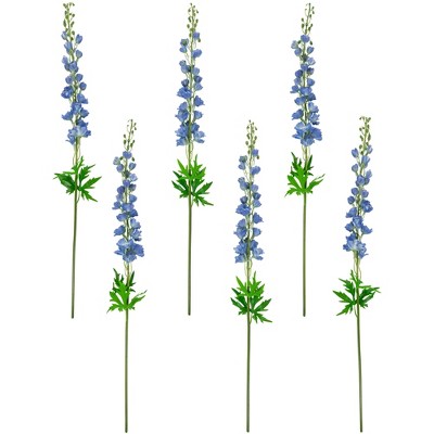 Real Touch™ White Delphinium Artificial Floral Stems, Set of 6 - 40