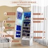 Fredees 63" Mirror with Storage, Standing Jewelry Cabinet, Rotating Full-Length Jewelry Organizer, Lockable Armoire with Drawer for Women & Girls - 4 of 4