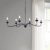 Brighton 6-Light Farmhouse Metal Chandelier - 2 of 4