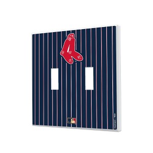 MLB Cooperstown East Teams Pinstripe Hidden-Screw Light Switch Plate for Double Toggle - 1 of 4