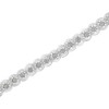 Haus of Brilliance Silver ½ Cttw Miracle-Set Diamond Round Half Bezel 7” Tennis Bracelet - 4 of 4