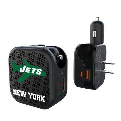 NFL AFC Historic Teams Text Backdrop 18-Watt 2 in 1 USB A/C Charger