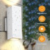 DAKAFUL Modern Outdoor Wall Sconce,Aluminum Square Up Down LED Light, Waterproof Exterior Fixture for Porch/Patio/Garden/Garage(2-Pack) - 3 of 4