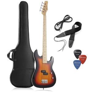 Davison 4-String Electric Bass Guitar with P-Style Pickups - Bass Guitar Kit with Gig Bag & Accessories - 1 of 4