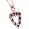 Pompeii3 1/2Ct Blue Sapphire & Diamond Heart Pendant in 14k White, Yellow, or Rose Gold - 2 of 4