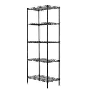 Syemin Utility Storage Shelves Heavy-Duty Storage Rack, Garage Adjustable Metal Shelf, Heavy Duty Industrial Shelves, Black, 21.3"*11.4"*59.1" - 1 of 4