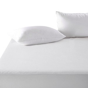 Aoibox Waterproof Queen Mattress Protector Breathable Noiseless Fitted Deep Pocket 8-21 Inch Washable White - 1 of 4