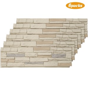 High-Density Polyurethane Faux Stone Siding Panels for Interior Exterior Decor Covering Rock Panel PU Stone - 1 of 4