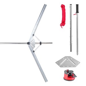 VEVOR Lake Weed Cutter, Pond Aquatic Plant Cutting Tool with 62 in Max. Cut Width, Sharp and Heavy-Duty Steel Blades, with 30 ft Throw Rope,Silver - 1 of 4