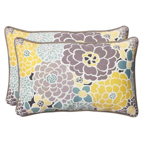 Pillow Perfect 2 Piece Outdoor Lumbar Pillows Lois Target