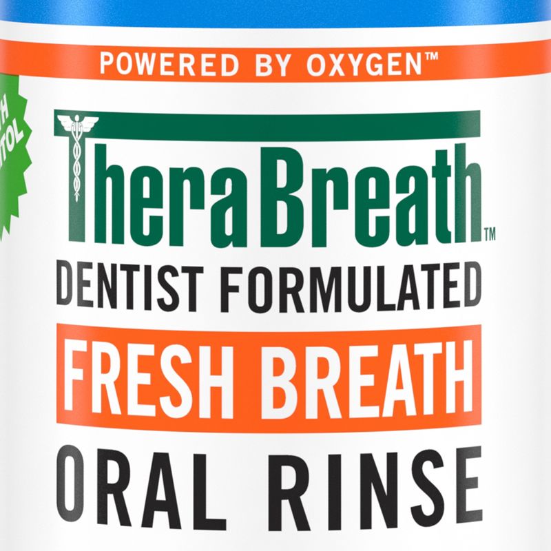 TheraBreath Fresh Breath Mouthwash - Icy Mint - 33.8 fl oz, 3 of 13