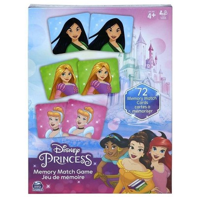 Disney Princess Memory Matching Game - 72 Memory Cards