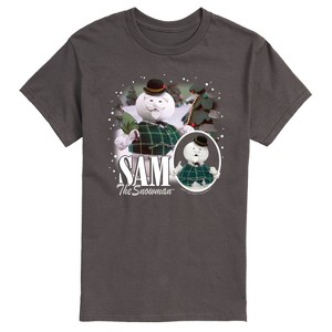 Men's - Rudolph - Sam The Snowman Bootleg Short Sleeve Graphic T-Shirt - 1 of 4