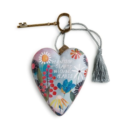 DEMDACO Friendship Loving Hearts Art Heart 4" - Blue