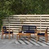 Resenkos Patio Furniture Sets,Outdoor & Patio Furniture Sets,4 Piece Patio Sofa Set, Acacia Wood Outdoor Furniture with Cushions, Slatted Wood Top - 3 of 4