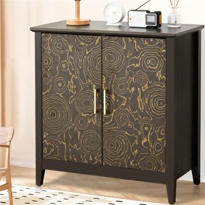 Modern Sideboard Buffet Cabinet with Adjustable Shelves, Farmhouse Storage Cabinet for Dining Room and Coffee Bar - 1 of 4