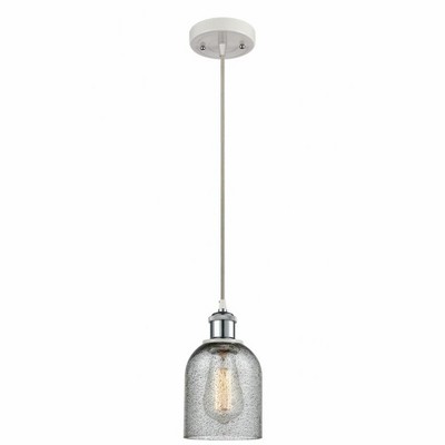 Caledonia - 1 Light Cord Hung Mini Pendant In Industrial Style-10 Inches Tall and 5 Inches Wide