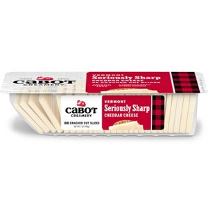 Cabot Creamery Seriously Sharp Cheddar Cheese Cracker Cuts - 7oz - 1 of 4