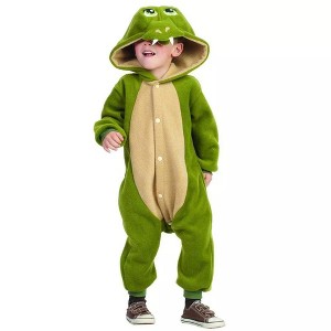 Funsies Kigurumi Ness Dragon Fleece Jumpsuit Costume Child Toddler - 1 of 4